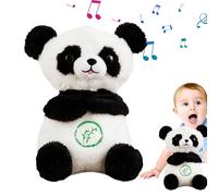 Breathing Panda, Realistic Stuffed Interactive Panda Toy, Soft Toy With Lights & Rhythmic Breathing Motion For Soothing Experience