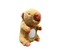 Breathing Plush Animal, Capybara Plush Animal, Light and Musical Soothing Characteristic, Relaxation and Comfort at Bedtime, Travel Home Gift, 11.81 Inch, Brown, 1 piece