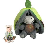 Breathing Plush - Fruit Plushes Toy | Soothe Snuggle Animal Plash, Cartoon Animals with Realistic Breathings Motion Lights and Music for Early Education