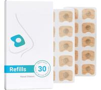 Breathing Refill Tabs Pack Anti Snoring Device - Boost Oxygen, Improve Sleep Quality Snoring Solution- Sweat Resistant, Skin Safe Nasal Strips - Extra Strength Snore Stopper - (30 Count) (Beige)