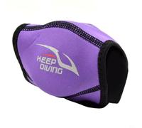 Breathing regulator 2nd stage protector cover for scuba diving made with neoprene and nylon to provide effective shock absorption and dust resistance (Purple)