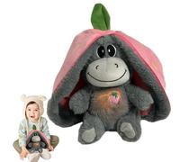 Breathing , respiratory peeluche, peeluets in fruit catch - toy in curly peeluche, animal toys with realistic breathing lights and music for an education p