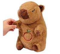 Breathing Stuffed Animal - Capybara Home Decor, Stuffed Doll Music Lights, Soothing Plush Rhythmic Movement, Luminous Sound Sleeper Toy | Relaxing Sensory Cuddly Friend for Adults Kids Birthday