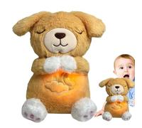 Breathing Stuffed Animal - Interactive Plush Toy With Realistic Motion & Calming Sounds | 4-Level Adjustable Sleep Aid, Portable Soft Companion, Soothing Night Light For Children Boys Girls