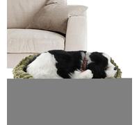 Breathing Stuffed Animal,Interactive Puppy Plush Toy - Realistic Dog Stuffed Doll | for Children Boys Girls Adults Calm Down Bedtime Sleep Time Travel Car Vacation Road Trip Daycare Birthday