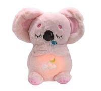 Breathing Teddy Anxiety Bear Koala Anxiety Relief Sensory Plush Sleep Buddy Soothing Stress Toys with Calming Music Lights Rhythmic Breathing Motion 4-Level Adjustable Volume for Baby Kids Gifts