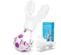 Breathing Trainer Adjustable Lung Exerciser Portable Respiratory Fitness Support Device, Regulate Oxygen Flow & Improve Lung Capacity (Purple)