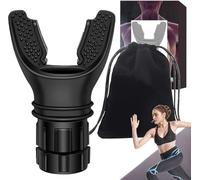 Breathing Trainer, Adjustable Resistance for Breathing Muscle Training, Lung Trainer, Reduces Breath, Portable Muscle Trainer