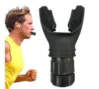 Breathing Trainer Device - Portable Lung Exercise Tool, Adjustable Intensity Knob | Adult Booster for Athletes Respiratory Fitness Endurance Strength Training Performance Health Improvement