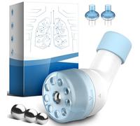 Breathing Trainer, Non-Measuring Exerciser, Portable Breathing Training Device with 2 Filters to Develop Respiratory Muscles and Strengthen Capacity