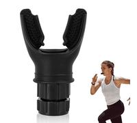 Breathing Trainer Portable Lung Trainer Black Lung Exerciser Adjust Resistance Lung Flexer Improves Lung Capacity Training Device Endurance Training Tool for Men Women
