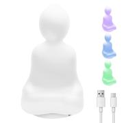 Breathing Yoga Silicone Light Elegant Battery Operated/USB Mindfulness Guided Visual Meditation Tool Portable Meditation Breathing Light for Home Office School