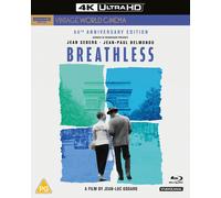 Breathless Blu-ray (2021) Jean-Paul Belmondo, Godard (DIR) cert PG 2 discs