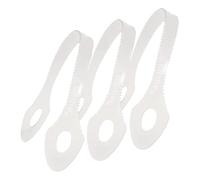 Breathrx Tongue Cleaner Scraper, White Plastic, Set of 6