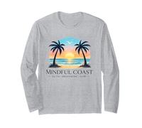 Breathwork Meditation Mindfulness Coastal Zen Flower Energy Long Sleeve T-Shirt