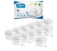 BREAUILL Water Filter Cartridges, Replacement for Brita Maxtra Pro All-in-1, Maxtr Plus, BREAUILL Water Filter Compatible with Brita Marella Jug Kettle, Reduce Impurities & Odor (12PCS)