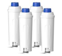 BREAUILL Water Filter, Replacement for De'Longhi DLSC002, Coffee Machines Water Filter Compatible with De'Longhi ECAM, ECAM, ETAM, EC, BCO, BC Series Coffee Maker, Soften Water (4PCS)