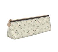 BREAUX Absctract Geometric Pattern Space print Triangle leather stationery storage bag, fit for travel and cosmetics storage