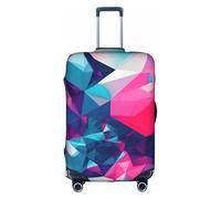 BREAUX Abstract Polygonal Space print Luggage Protective Covers Luggage Sleeves Luggage Decorative Covers, Zip Luggage Covers, White, S