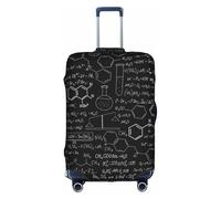 BREAUX Abstract Science Chemistry print Luggage Protective Covers Luggage Sleeves Luggage Decorative Covers, Zip Luggage Covers, White, L