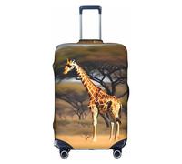 BREAUX Africa Giraffe Majestic Tree print Trolley Suitcase Protective Cover Luggage Protective Cover Unique Double Sided Pattern, White, Small, White, Small