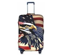 BREAUX American Bald eagle print Trolley Suitcase Protective Cover Luggage Protective Cover Unique Double Sided Pattern, White, X-Large, White, X-Large