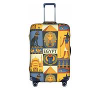 BREAUX Ancient Egypt Tribe Series print Luggage Protective Covers Luggage Sleeves Luggage Decorative Covers, Zip Luggage Covers, White, M