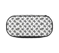 BREAUX Animals Sea Turtles print 300D Oxford Cloth Pencil Case Pouch, Double-Headed Zipper Design, Cosmetics and Organizer