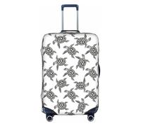 BREAUX Animals Sea Turtles print Luggage Cover, Luggage Protective Cover, Trolley Travelling Case Protective Cover, White, L