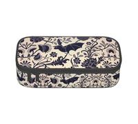 BREAUX Bat pattern print unisex pencil pouch, versatile stationery storage bag for office, travel or makeup