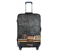 BREAUX Black textured marble print Luggage Protective Covers Luggage Sleeves Luggage Decorative Covers, Zip Luggage Covers, White, XL