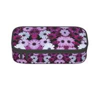 BREAUX Blossom Flower print unisex pencil pouch, versatile stationery storage bag for office, travel or makeup