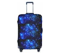 BREAUX Blue Shining Stars print Luggage Protective Covers Luggage Sleeves Luggage Decorative Covers, Zip Luggage Covers, White, XL