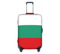 BREAUX Bulgarian Flag print Luggage Cover, Luggage Protective Cover, Trolley Travelling Case Protective Cover, White, M