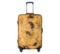 BREAUX Chocolate Cookie print Luggage Cover, Luggage Protective Cover, Trolley Travelling Case Protective Cover, White, S