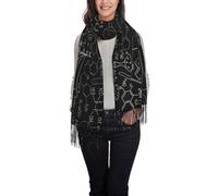 BREAUX Colorful Brick Winter Warm Scarves, Women'S Soft Cashmere Scarves, Large Shawl Scarves, Women'S Fashion Scarves, Abstract Science Chemistry, One Size