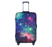 BREAUX colorful Galaxy print Luggage Protective Covers Luggage Sleeves Luggage Decorative Covers, Zip Luggage Covers, White, L