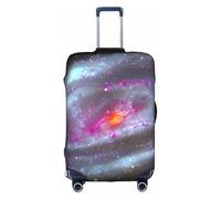 BREAUX Colorful galaxy print Luggage Protective Covers Luggage Sleeves Luggage Decorative Covers, Zip Luggage Covers, White, S