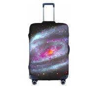 BREAUX Colorful galaxy print Trolley Suitcase Protective Cover Luggage Protective Cover Unique Double Sided Pattern, White, X-Large, White, X-Large