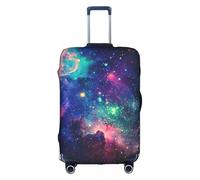 BREAUX colorful Galaxy print Trolley Suitcase Protective Cover Luggage Protective Cover Unique Double Sided Pattern, White, L