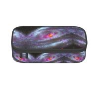 BREAUX Colorful galaxy print unisex pencil pouch, versatile stationery storage bag for office, travel or makeup