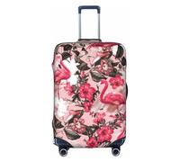 BREAUX Flamingo Floral Printed print Trolley Suitcase Protective Cover Luggage Protective Cover Unique Double Sided Pattern, White, Small, White, Small