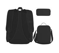 BREAUX Florida State Flag print Travel Backpack Set, backpack + storage box + lunch bag combination