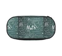 BREAUX Formulas Shapes Theory Math Lesson Word print Pencil case, makeup bag, sturdy storage bag, fit for office or travel essential accessories