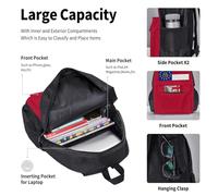 BREAUX Georgia State Flag print Travel Backpack Set, backpack + storage box + lunch bag combination