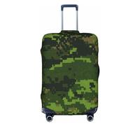 BREAUX Green Army Digital Camouflage print Luggage Protective Covers Luggage Sleeves Luggage Decorative Covers, Zip Luggage Covers, White, Medium
