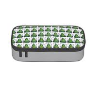 BREAUX Green Ghost Horror Halloween Pumpkin Printed Large Capacity Cosmetic Bag, Toiletries Bag, Stationery Organiser., Black, One Size, Floral