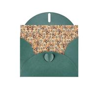 BREAUX labrador retriever Dogs Pearl veneer holiday greeting card, blank envelope, luxurious Christmas and New Year greeting card