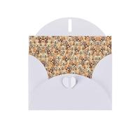 BREAUX labrador retriever Dogs Pearl veneer holiday greeting card, blank envelope, luxurious Christmas and New Year greeting card