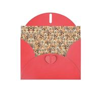 BREAUX labrador retriever Dogs Pearl veneer holiday greeting card, blank envelope, luxurious Christmas and New Year greeting card